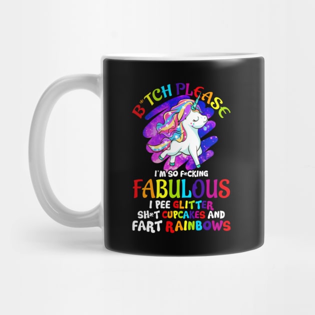 Unicorn Bitch Please Glitter Cupcakes Rainbows Funny Quotes Humor Sayings by E